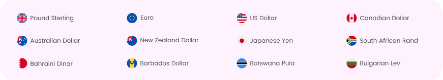 shorter list of currencies
