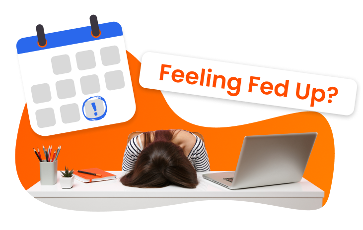 header image showing a frustrated invoice processing person wishing she had the best software to use 