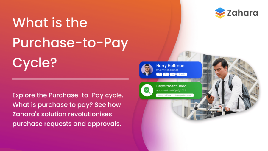 A professional man with a bike delves into the intricacies of the purchase-to-pay cycle, seamlessly streamlining processes with Zahara's solution for purchase requests and approvals. Curious about what is purchase to pay? Zahara offers clarity and efficiency in every step.